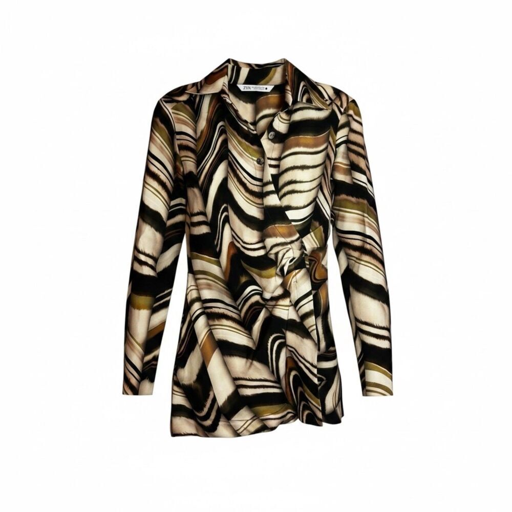 Zara Women's Brown Coat Jacket - Size XS - NWOT - Picture 2 of 6
